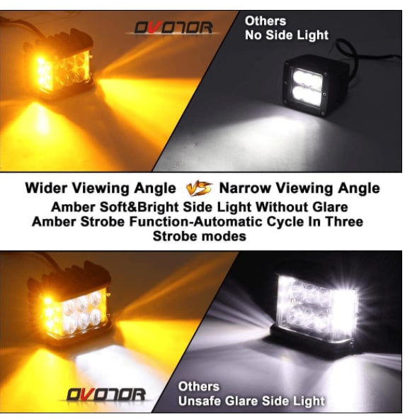 Automotive 2x Car Sides LED Dual Color - Branwell & Co
