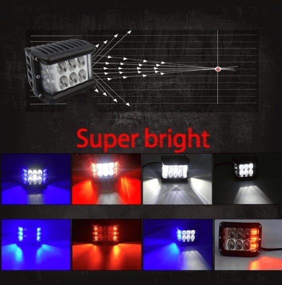 Automotive 2x Car Sides LED Dual Color - Branwell & Co