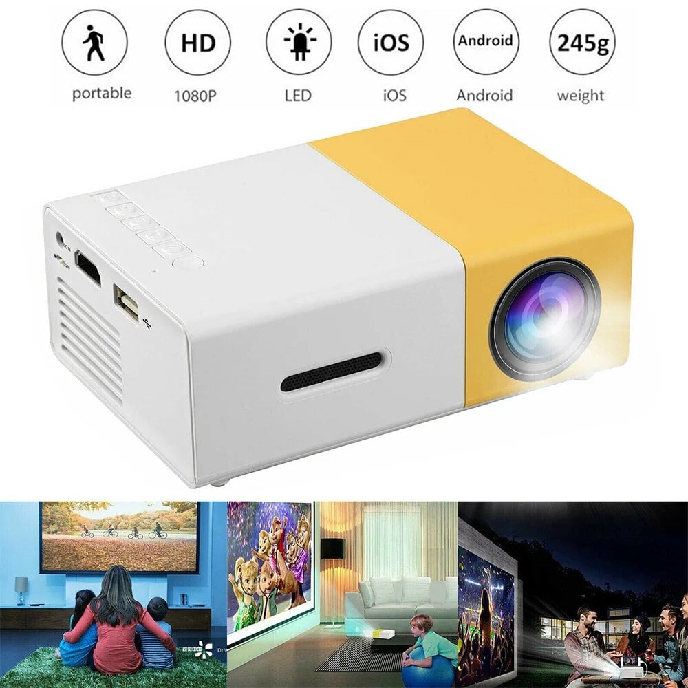 Delike - Home Mini 3D Projector - Branwell & Co