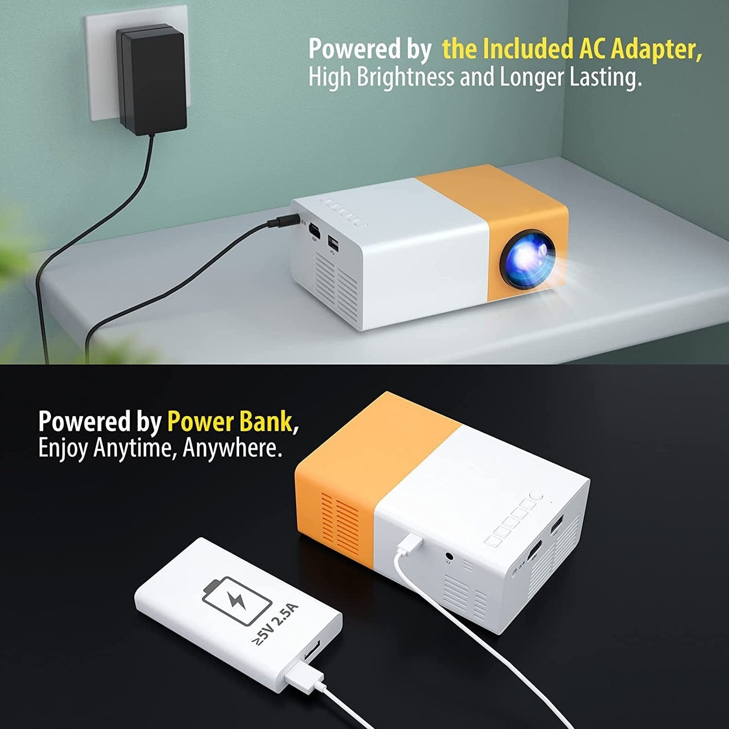 Delike - Home Mini 3D Projector - Branwell & Co