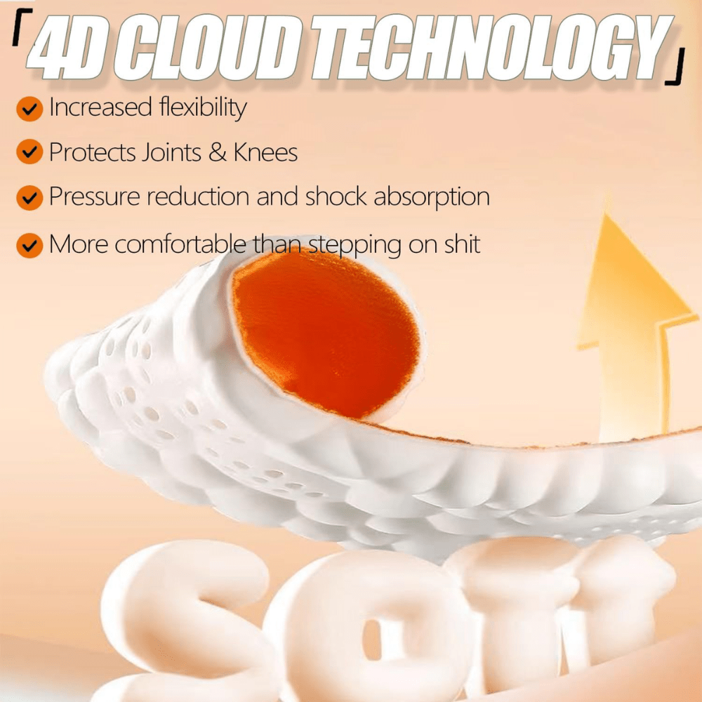 2026 New Steppers Insoles – 4D Cloud Memory Foam with Arch Support - Branwell & Co