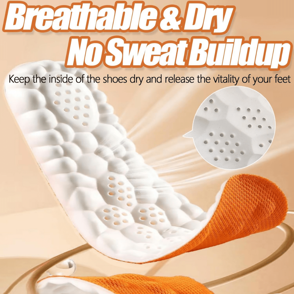 2026 New Steppers Insoles – 4D Cloud Memory Foam with Arch Support - Branwell & Co