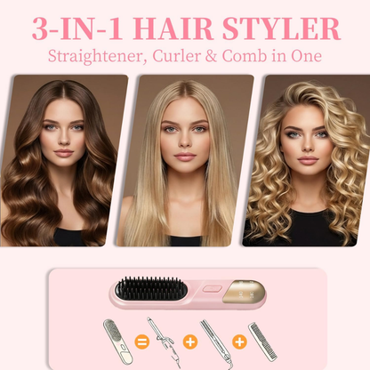 Go Brush Pro - Cordless Hair Straightener