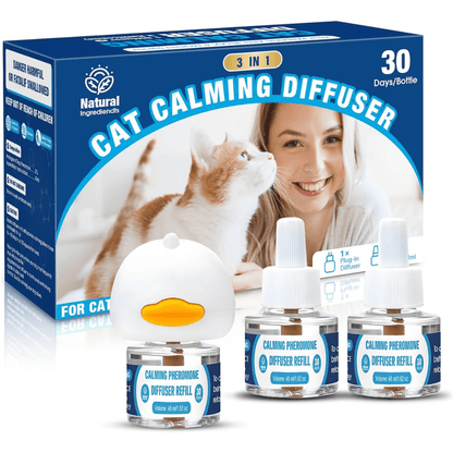 Cat Calming Pheromones Diffuser - 3 - in - 1 Kit for Stress Relief - Branwell & Co