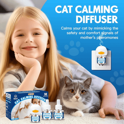 Cat Calming Pheromones Diffuser - 3 - in - 1 Kit for Stress Relief - Branwell & Co