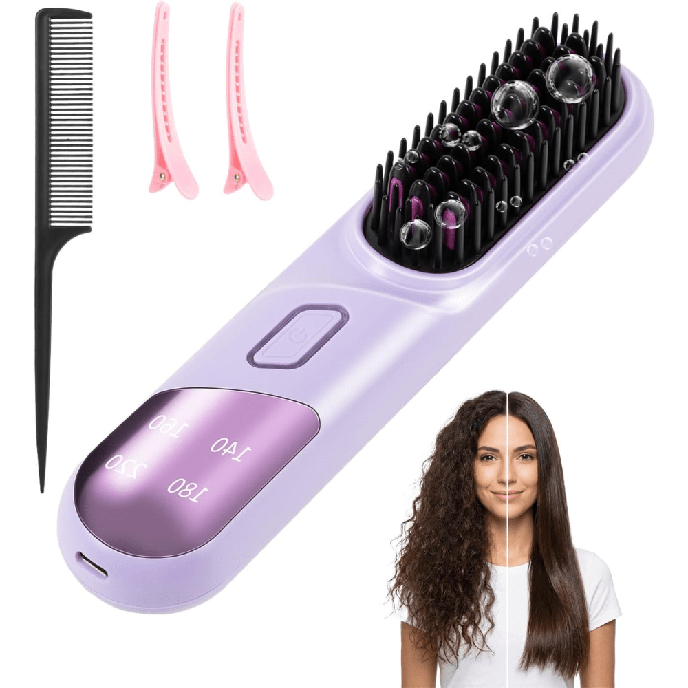 Go Brush Pro 2026 Cordless Hair Straightener - Branwell & Co