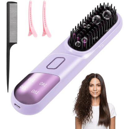 Go Brush Pro 2026 Cordless Hair Straightener - Branwell & Co