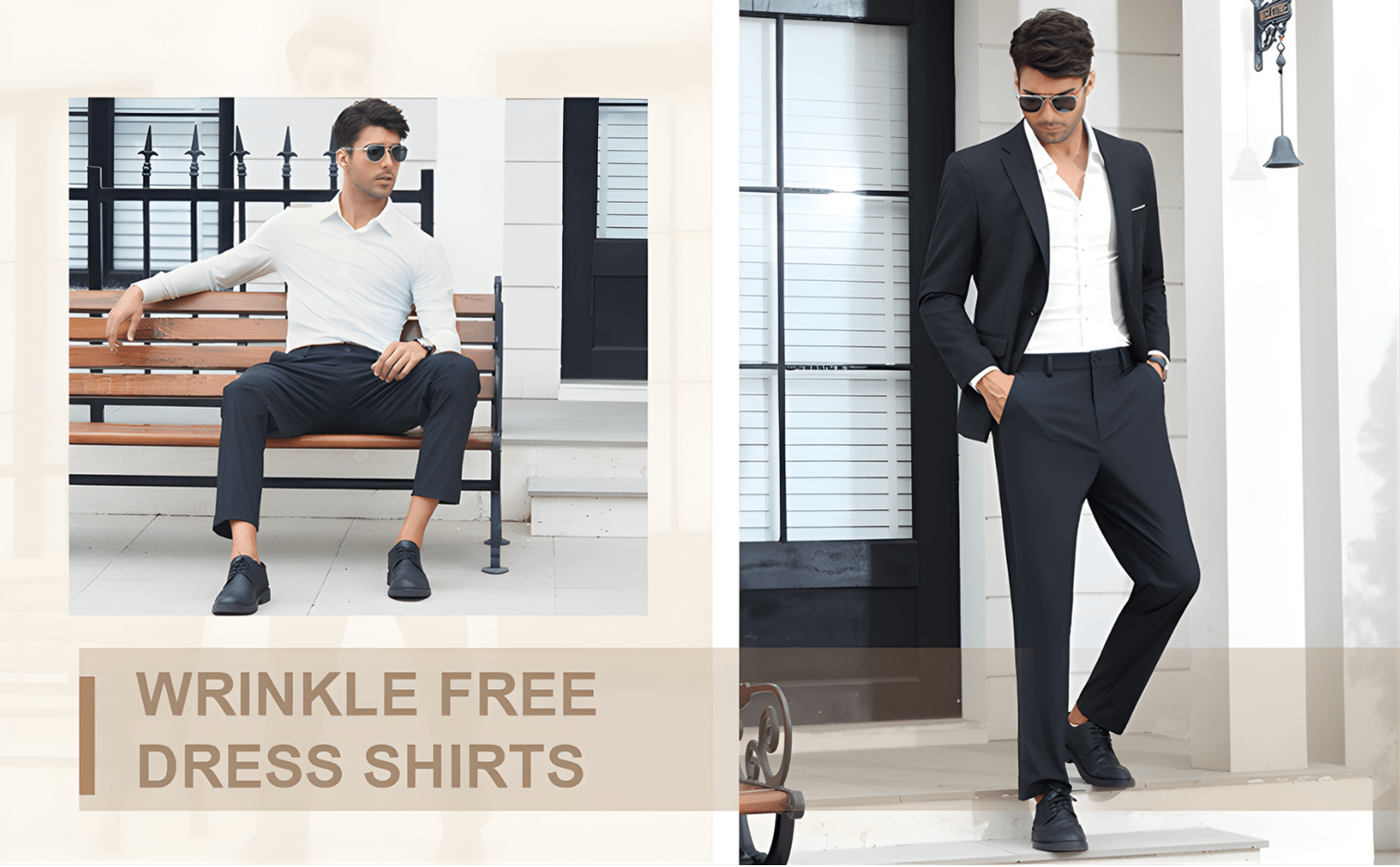 Lion Nardo Stretch Men’s Dress Shirt – Slim Fit, Wrinkle - Free, All - Day Comfort - Branwell & Co