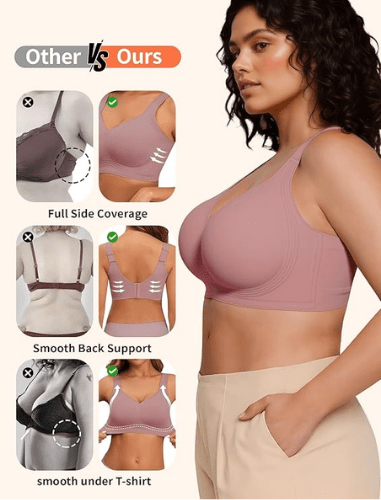 PoseFree Women’s Seamless Wireless Bra – Ultra - Soft Comfort and Support - Branwell & Co