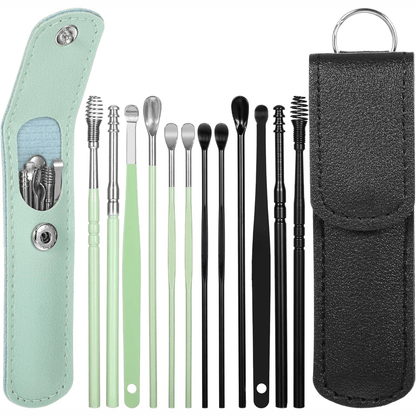Prasacco 12 Pcs/2 Sets Earwax Removal Kit – Safe & Effective Ear Cleaning Tools - Branwell & Co