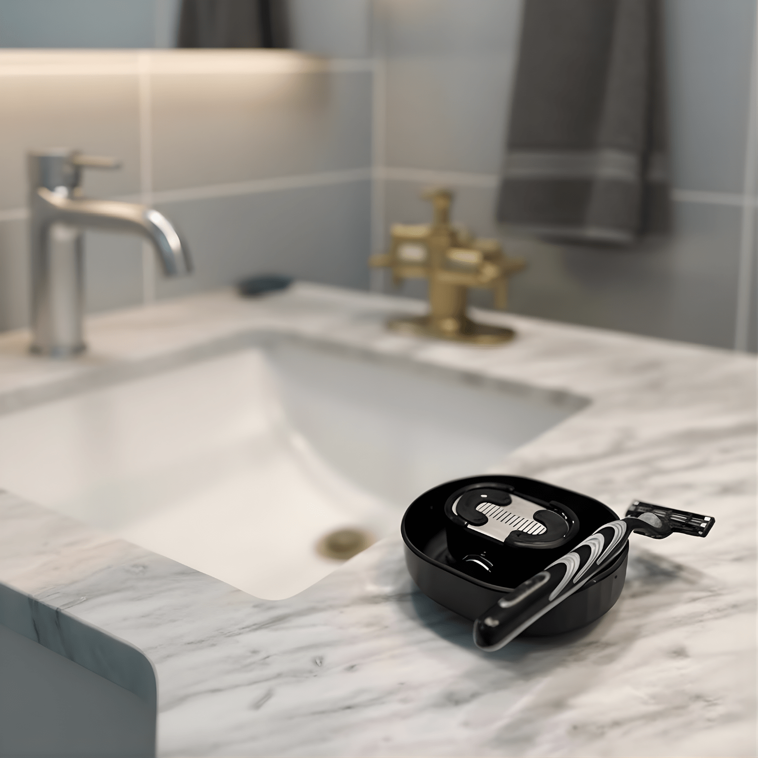 Razor Rinser – Manual Shaver Cleaner for All Razors, No Electricity Required - Branwell & Co